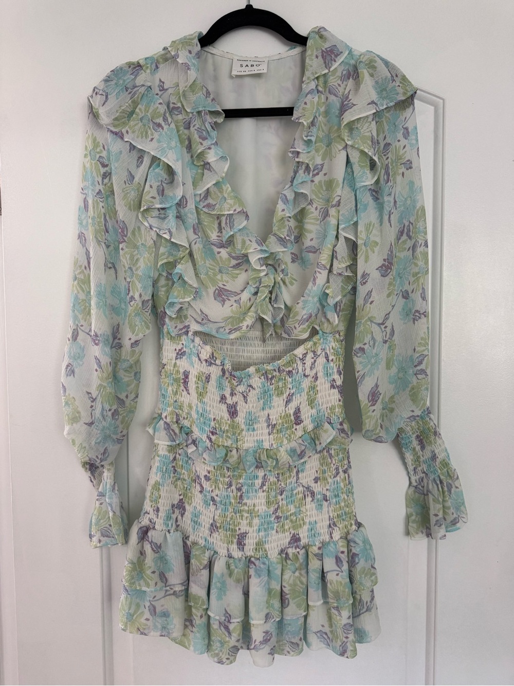 Floral Pastel dress - Ruffled